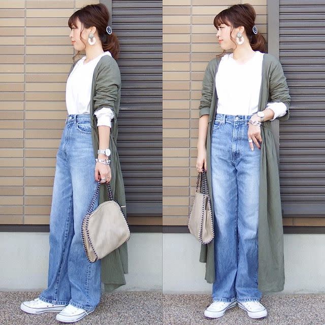カシュクールワンピースもアウター使いできる！