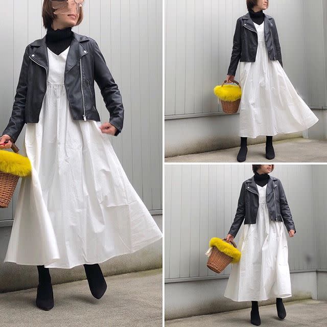 甘めワンピースも”しっとりボブ”なら爽やかに着こなせる♪