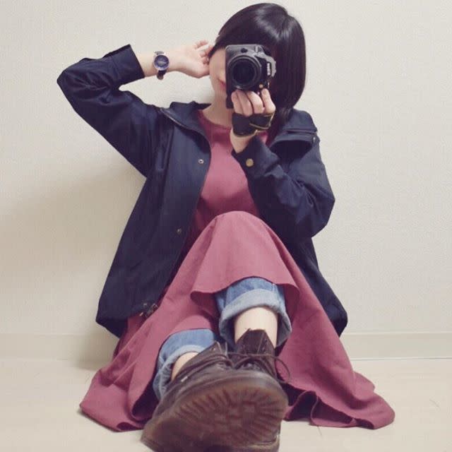 【ピンク×ブラック】引き締めカラーで甘さを調整