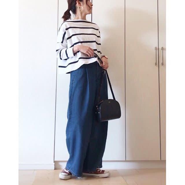 ゆるシルエットトップスはショート丈がベター