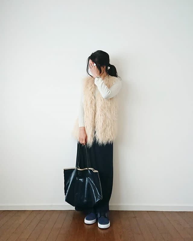 ファーベストとトップスの色を揃える
