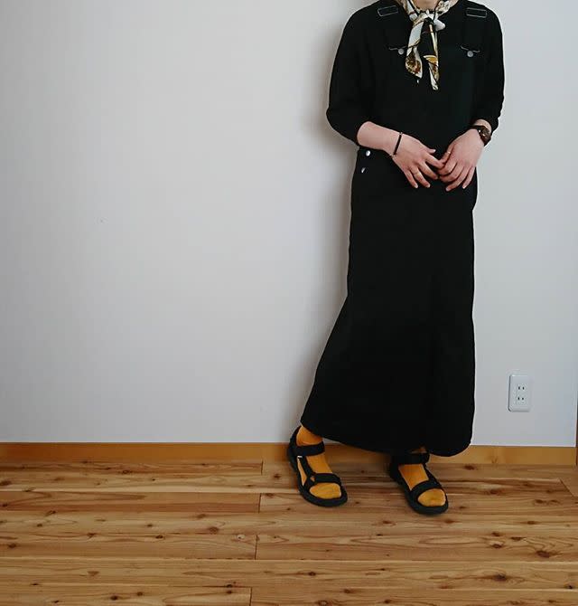 靴下を合わせておしゃれに冷え対策♪
