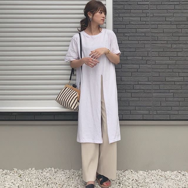 ベージュ ストライプ ショルダーバッグ がま口 ZARA（ザラ） x DHOLIC