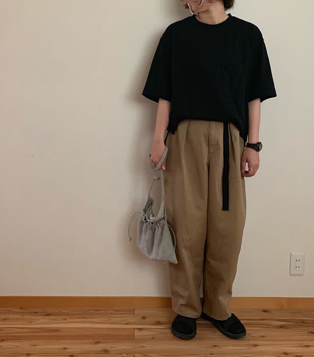 グレー 巾着バッグ Hender Scheme（エンダースキーマ） x UNIQLO