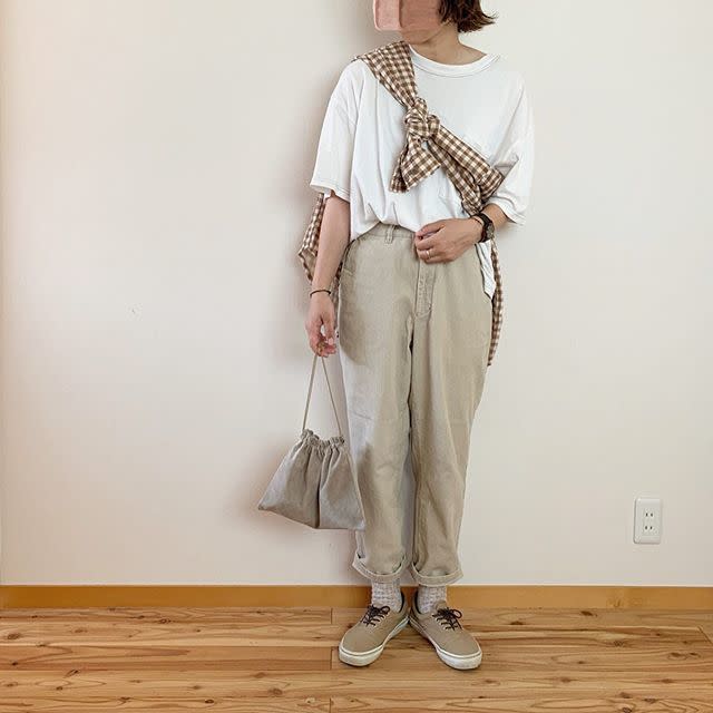 ベージュ 巾着バッグ Hender Scheme（エンダースキーマ） x niko