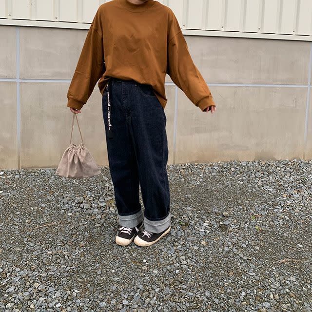 ブラウン プルオーバー UNIQLO(ユニクロ) オーバーサイズ x UNIQLO