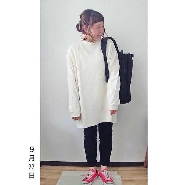 縦長ラインを強調する「触角＆後れ毛」