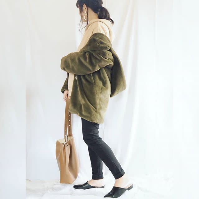 【5】海外ファッショニスタ風！ 「ファーコート」