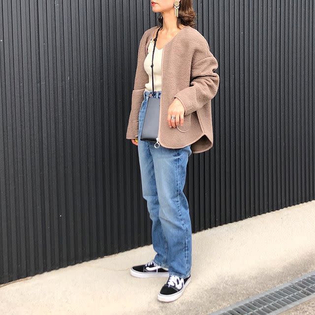 VANSスニーカーのボリュームを生かす