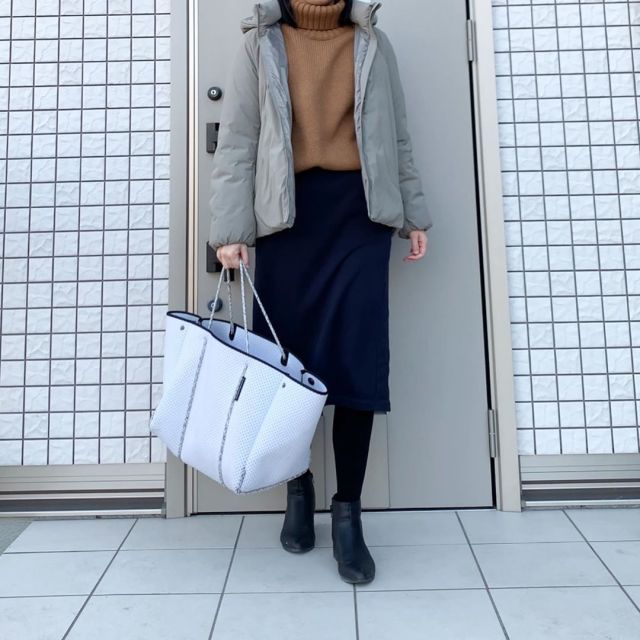 グレーダウン×ブラウンは上品見え＆地味見えも回避