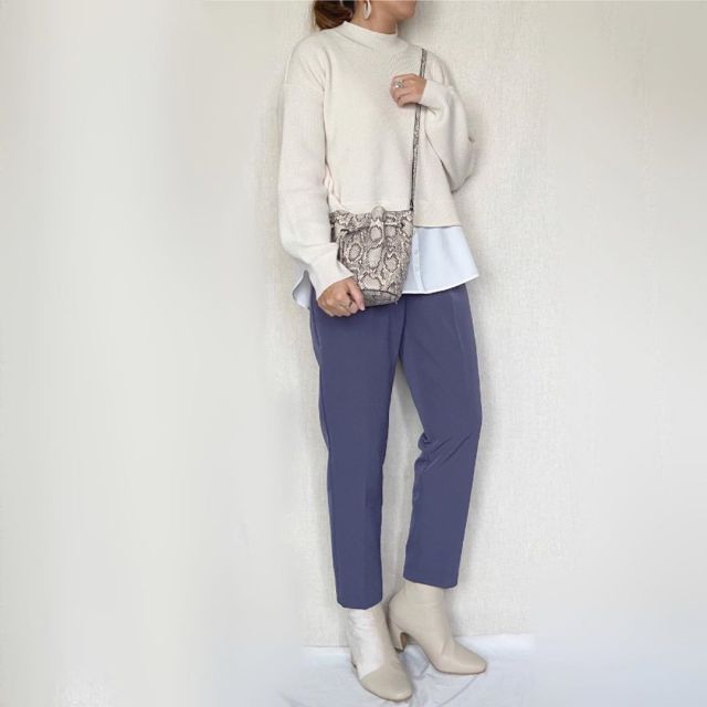 【1. スティックパンツ×ブーツ】最旬バランスならこれ！