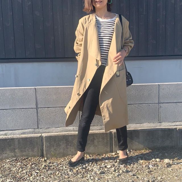 カジュアルに着回しやすいトレンチコートを1着！