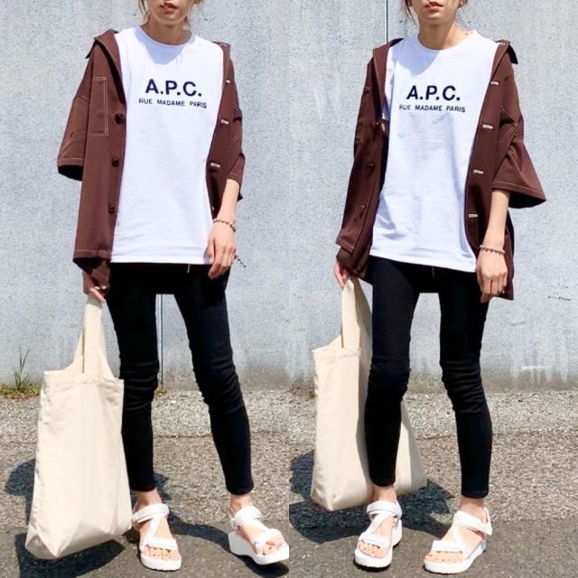 【ロングTシャツをお持ちなら】＋スキニーパンツでスポーティ感を楽しんで♪