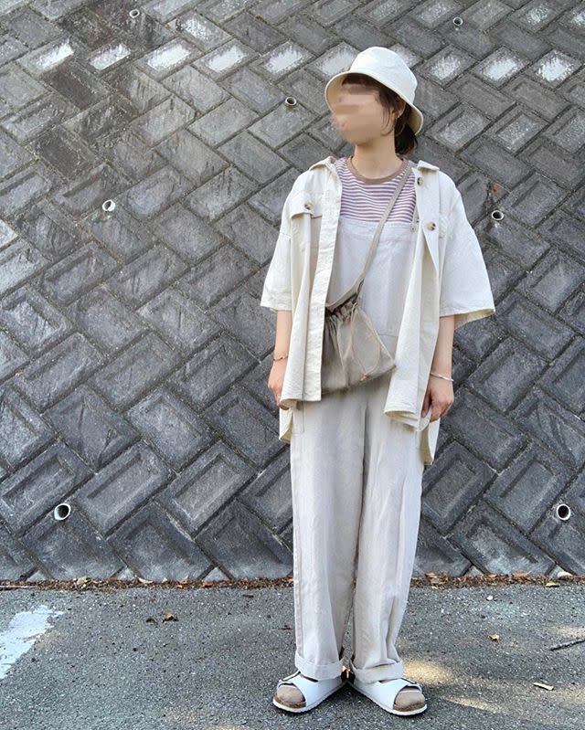 カジュアル ボーイッシュ メンズライク ストリート ワントーン ゆるカジで使えるホワイト Gu ジーユー バケットハット X Hender