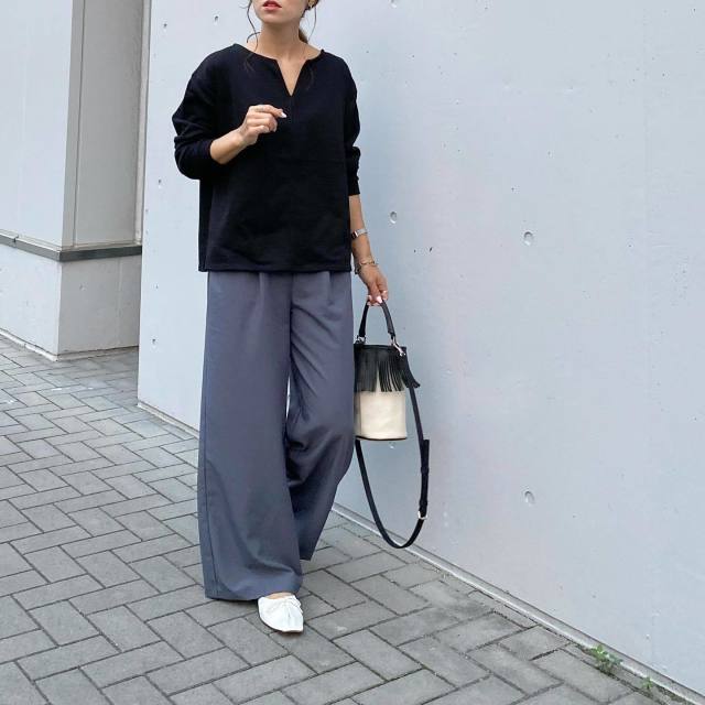 ZARA 弱く スウェット ワイドパンツ