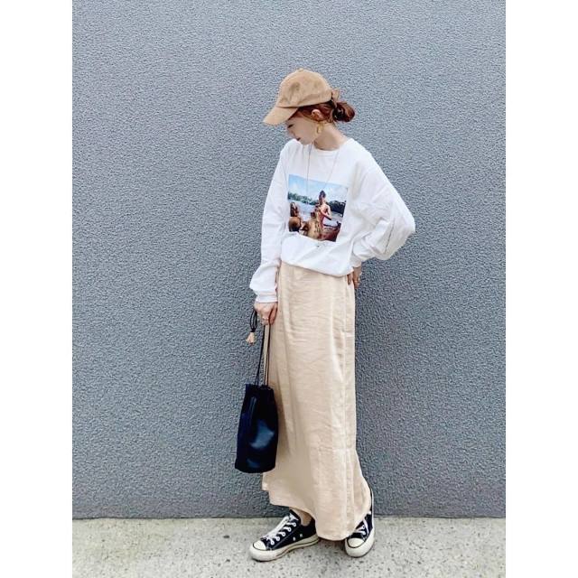 1. こなれ感も使いやすさも抜群「フォトプリントのロンT（長袖Tシャツ）」