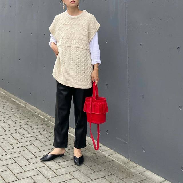 【4】旬顔＆可愛さがアップする「ベスト」も欲しい！