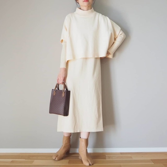 「ワンピース＆トップスのセットアップ」でおしゃれな重ね着に