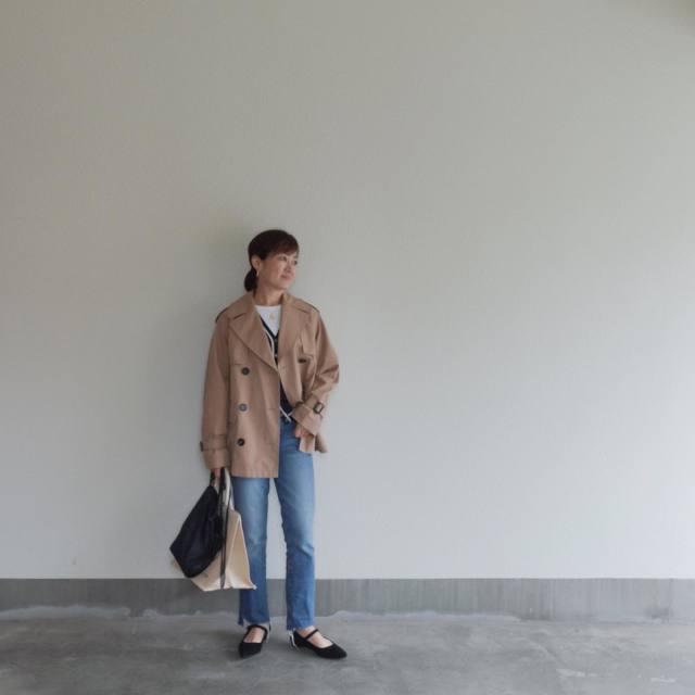 ミドル丈トレンチコートの長さはどれくらい？
