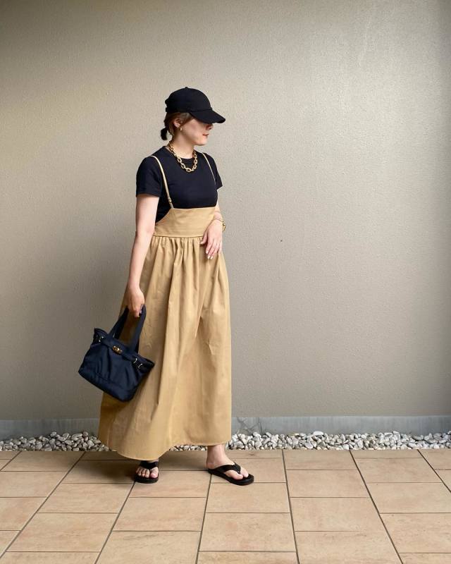 キャミワンピースには「ジャストサイズのTシャツ」