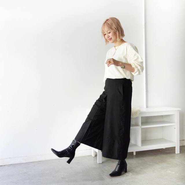 クロップドパンツは「ガウチョパンツ」と呼ぶことも