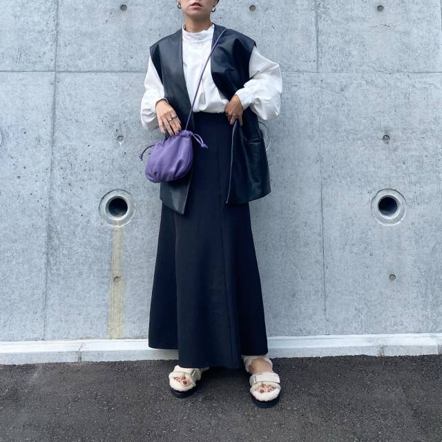 ショルダーバッグ パープル 無地 ayako（アヤコ） x 無地 ZARA（ザラ