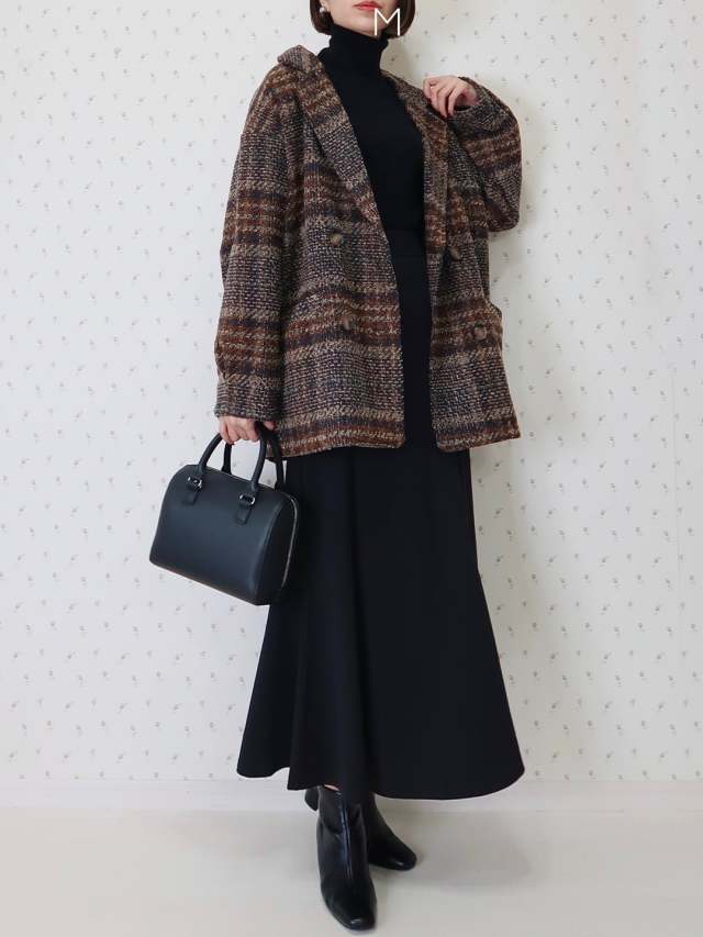 【きれいめコーデ6】ハーフコート・ロングコート