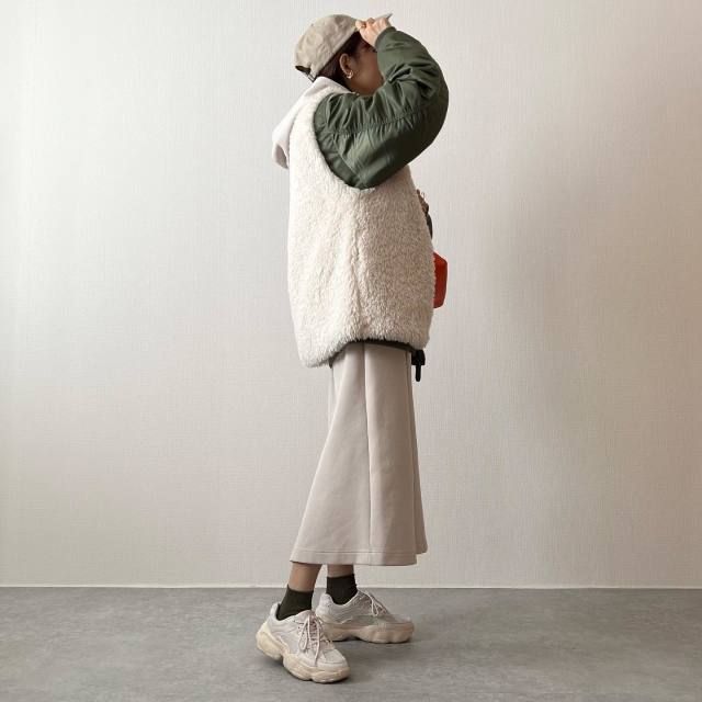 ボアベストを重ねる