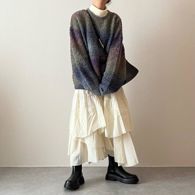 トレンド感たっぷり！ titivate（ティティベイト）アシンメトリーのスカート