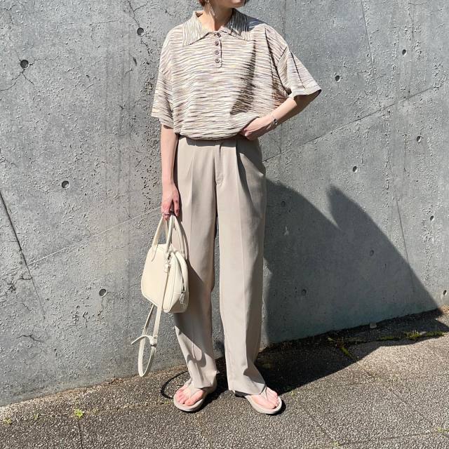 柄や素材感でメリハリを作るのも◎