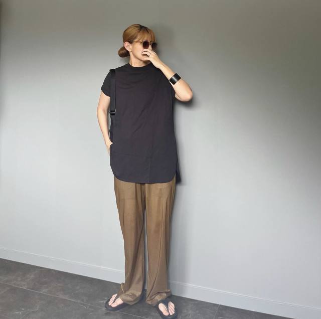 4｜シアーパンツのコーデ