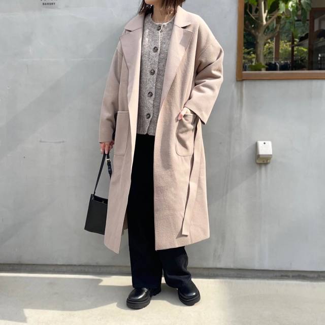 5｜ワイドパンツ×チェスターコート