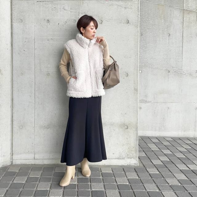 2｜フリース・ボアのベスト