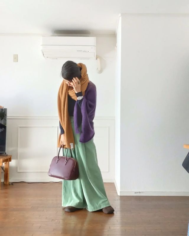 【イエベ秋（オータム）に似合うマフラーの色3】ブラウン