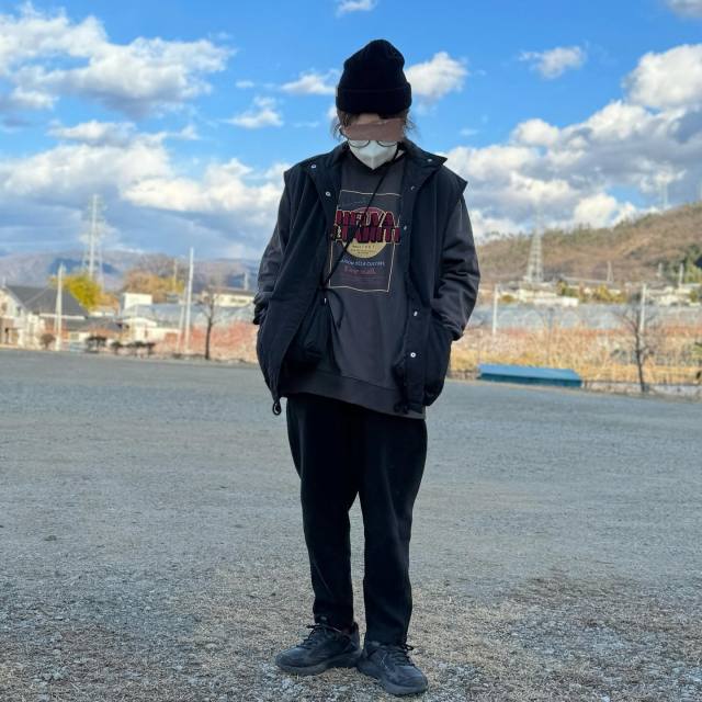 8｜黒ニット帽