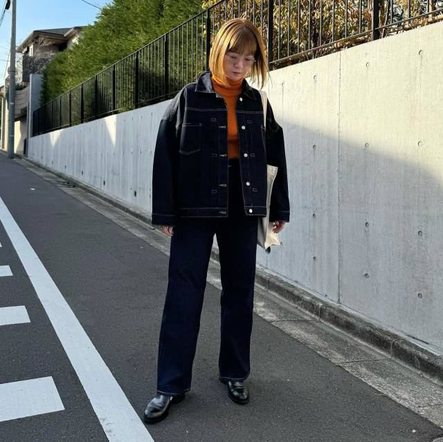 3｜ブーツ×ストレート・ワイドのデニムパンツ