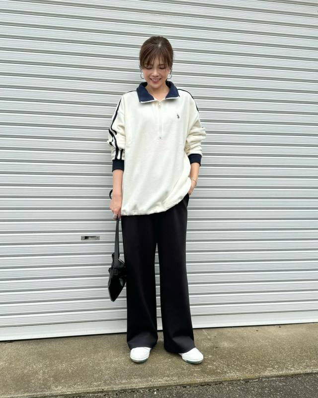【1】WEGO（ウィゴー）U.S. POLO ASSN.フリースハーフジッププルオーバー