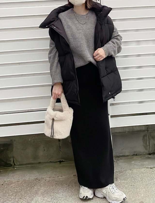 【冬の運転の服装1】アウターの脱ぎ着が面倒なときはダウンベスト