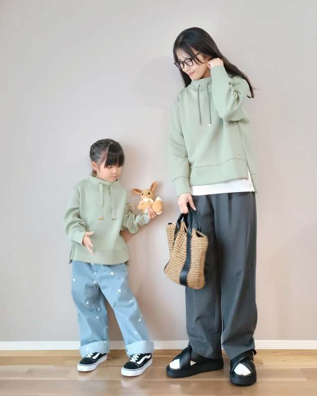 【春の親子リンクコーデ1】普段使いしやすい「プルオーバーだけお揃い」
