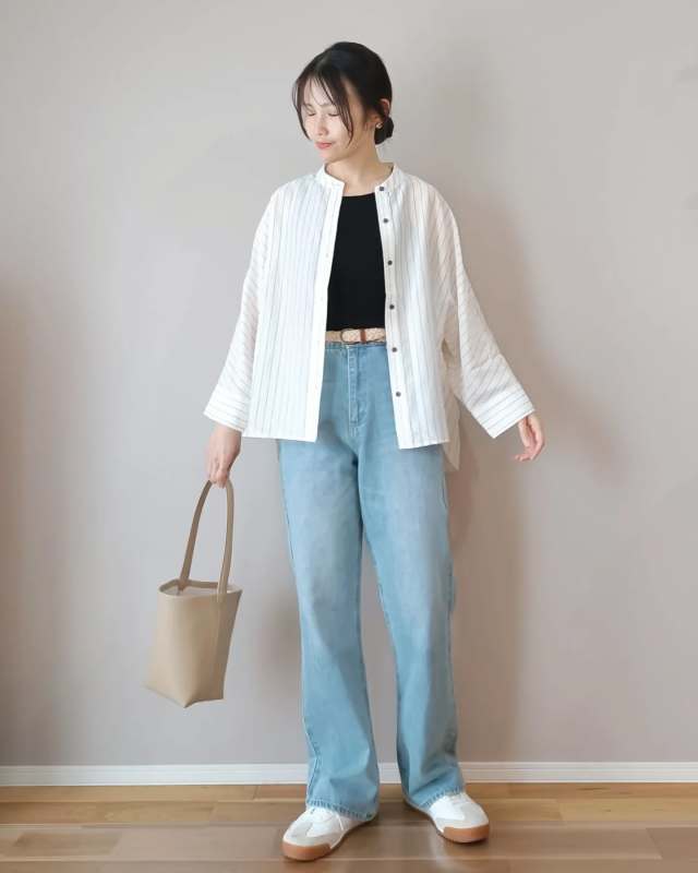 1｜程よくゆったりとしたストレートデニムパンツ