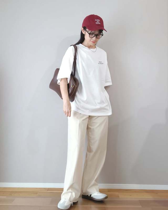 普段着に便利なのはゆったりTシャツ！