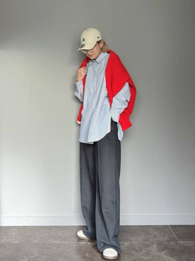 【40代×冬の帽子コーデ】きれいめコーデにキャップでラフさをプラス