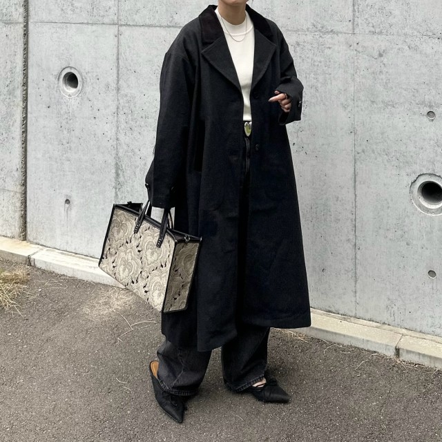 5｜ゆったりシルエットのロングコート