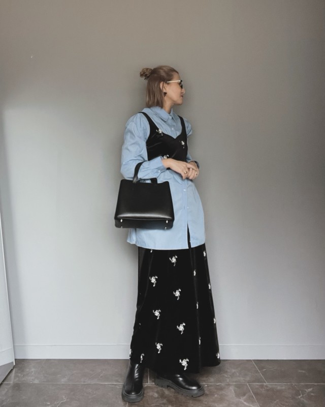 2. ハーフアップで顔映えを明るく