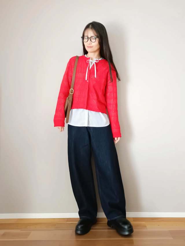 3｜きれい色のショートカーディガン