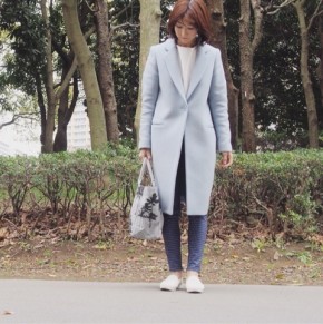 ライトブルー ウールコートのコーディネート一覧 Cbk カブキ