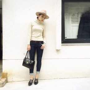 上回る ゴミ 非行 リブ タートル ニット コーデ Iancotterill Com