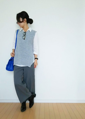 グレー ニットベストのコーディネート一覧 Cbk カブキ