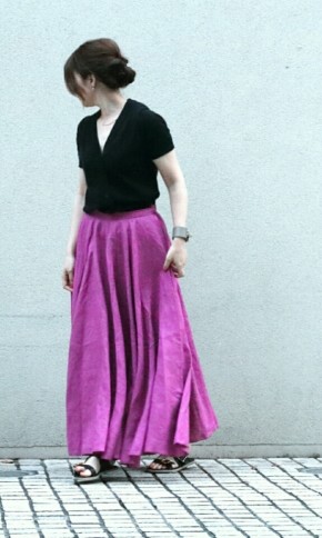 これまでで最高のピンク ロング スカート コーデ 世界のすべての髪型