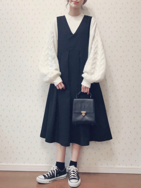 ブラック ジャンパースカートのコーディネート一覧 Cbk カブキ
